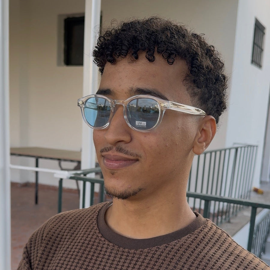 Adam E. wearing sunglasses
