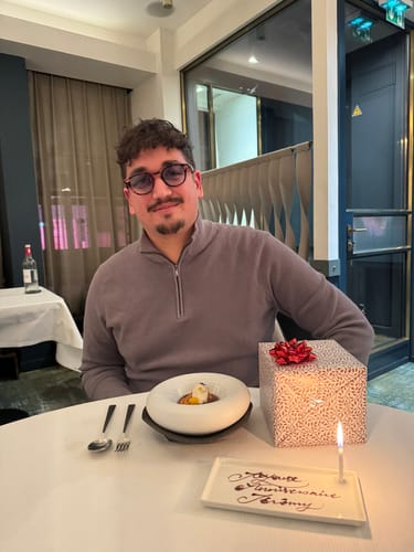 Amin R. wearing sunglasses